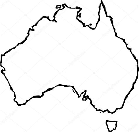 绘制澳大利亚的轮廓图图片