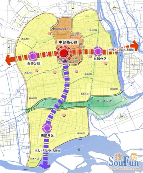 扬州市城市总体规划（2010-2020）—— 扬州城区规划范围-四季金辉业主论坛- 扬州房天下