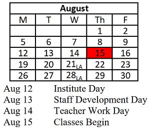 Scott Elementary School - School District Instructional Calendar ...