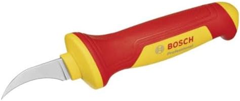 BOSCH Professional VDE Stripping Knife – Sickle-Shaped Hook Blade, S2 ...