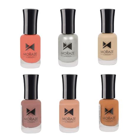 Moraze pack of 6 Nude nail Polish – Moraze Cosmetics