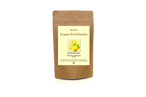 ZaRS Naturals 100% Pure Natural Organic Lemon Peel Powder | Lemon Peel ...
