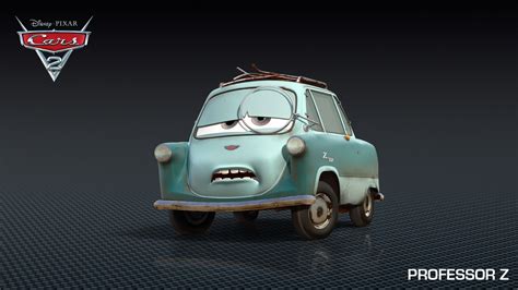Cars 2 - Two New Character Descriptions and Turntable - Professor Z ...