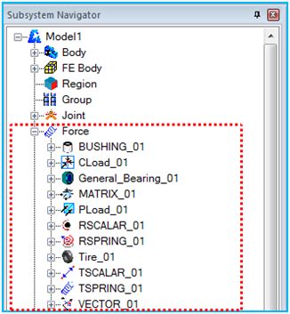 6.1.3. Location in the Subsystem Navigator
