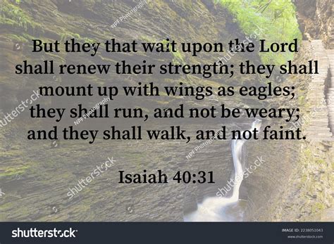 Isaiah 4031 Bible Verse King James Stock Photo 2238051043 | Shutterstock