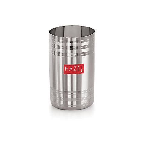 Buy HAZEL Stainless Steel Glass for Drinking Water | Unbreakable Glass ...