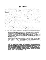 Image result for Topic #1 Review