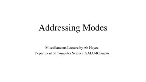 Image result for Addressing Modes in Computer Architecture