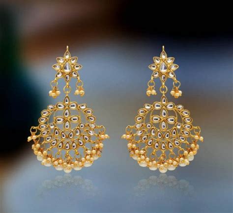 Buy Veroniq Trends Hyderabadi Nawabi Style White Imitation Kundan Gold ...