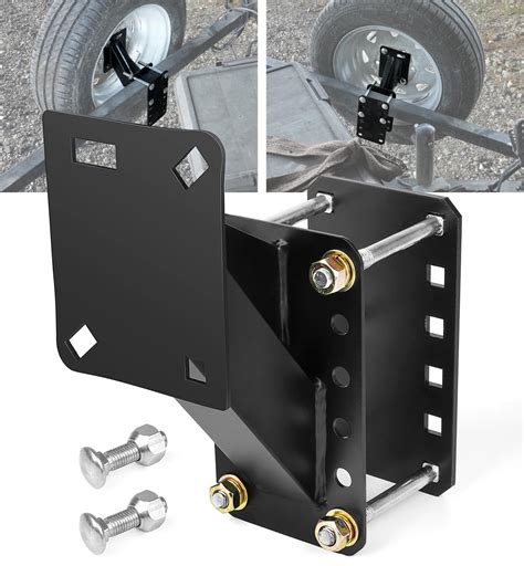 Amazon.com: Aupar Heavy-Duty Spare Tire Mount Bracket for Trailer ...
