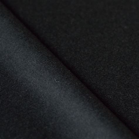 Tissu flanelle | laine | noire - A&A Patrons