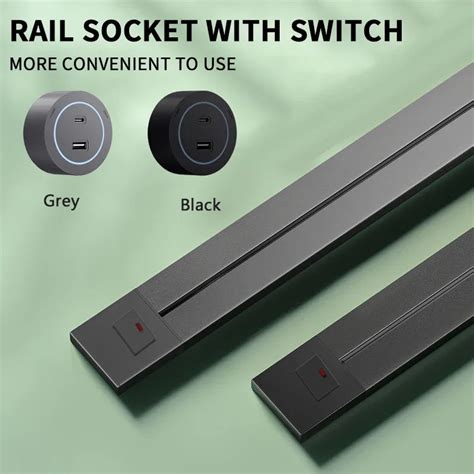 Aluminum Wall Power Rail Socket – Veyra Homes