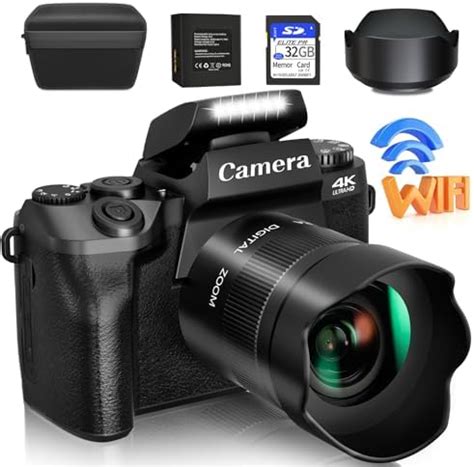 Buy Saneen - Digital Camera, 4K for Photography and Video, 64MP WiFi ...