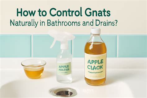 How to Control Gnats Naturally in Bathrooms and Drains?