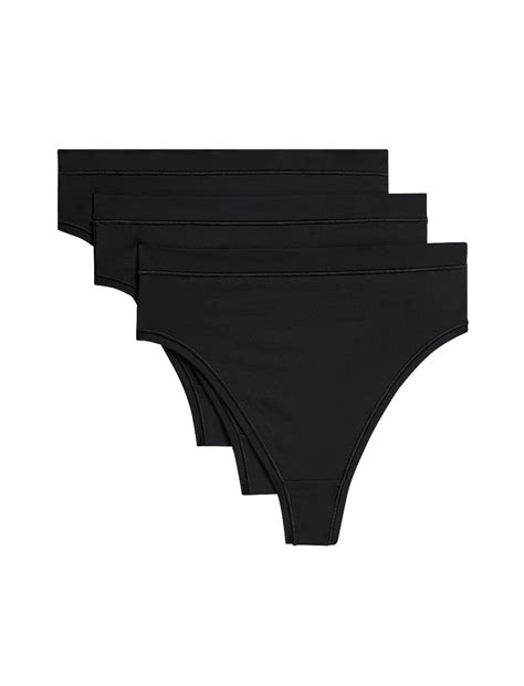 Buy 3pk Flexifit™ High Waisted Thongs at Marks & Spencer
