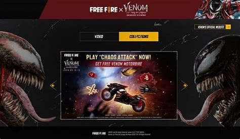Free Fire x Venom 2 collaboration brings free backpack skin, exclusive ...