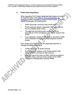 Fillable Online B Internal Operating Procedures 09 Public Assistance ...