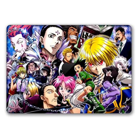 Anime Character Collage in Vibrant Colors Laptop Skin for MacBook | Buy ...