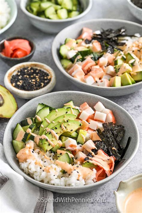 California Roll Sushi Bowl