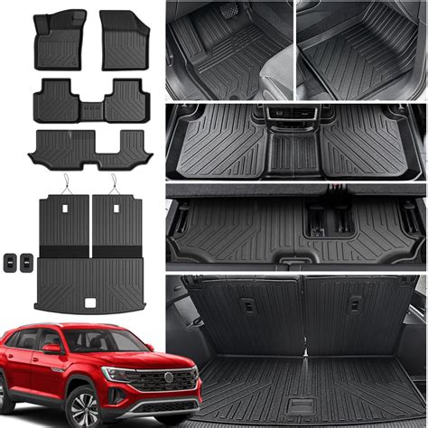 HOUCLEMIC Floor Mats Compatible with 2018-2025 Volkswagen Atlas (7 ...