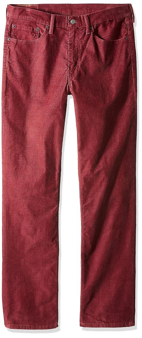 Levi's Men's 514 Straight Fit Corduroy Pant, Merlot Corduroy-Stretch ...