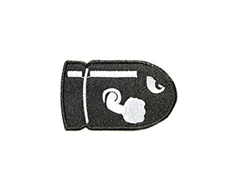 Buy Bullet Bill Patch Embroidered Iron on Badge Applique Costume ...