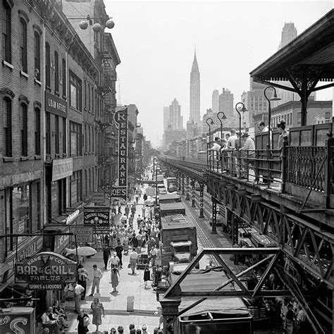 1953 Photo Shows the 3rd Avenue Elevated Subway Line | Viewing NYC