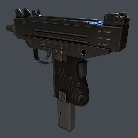 Micro Uzi SMG Modelo 3D $19 - .max .3ds .fbx .obj - Free3D