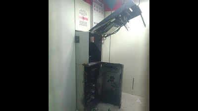 ATM cut open, Rs 3.35L taken away | Coimbatore News - Times of India
