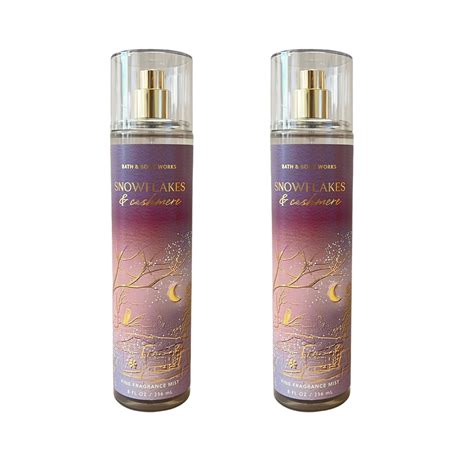 Bath and Body Works Snowflakes & Cashmere Fragrance Mist Set Packaging ...