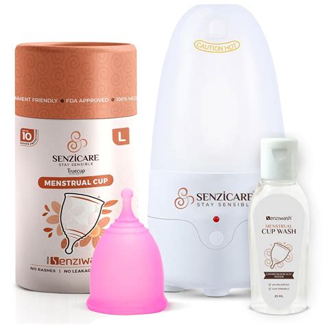 Senziwash Truecup Reusable Menstrual Cup Large Size for Women ...