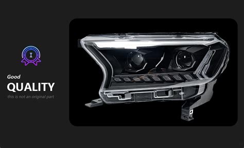 Car Styling Head lamp light for Ranger Headlights 2016-2020 Everest ...