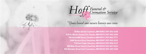 Hoff Funeral Homes | Winona MN