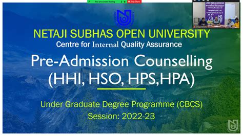 NSOU - Photo Gallery - Pre-Admission Counselling of UGDP (CBCS) (HHI ...