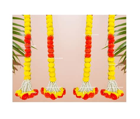 Buy SPHINX Artificial Marigold Fluffy Flowers and Tuberose (rajnigandha ...