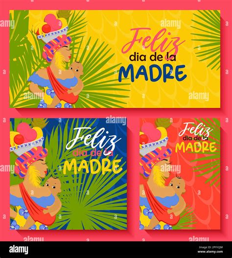 Colombian mothers day greeting banner template,bright mothers day flyer ...