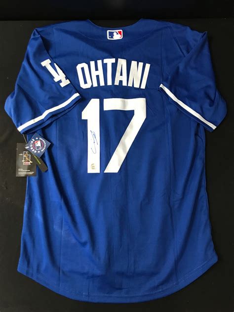 SHOHEI OHTANI SIGNED BLUE L.A. DODGERS JERSEY (KB AUTHENTICS COA)