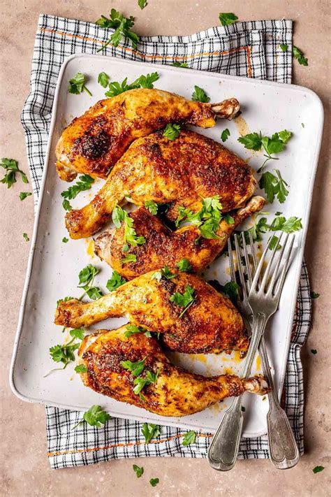 Baked Chicken Leg Quarters (Truly Crispy & Juicy)