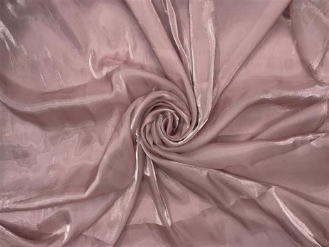 Light Onion Pink Plain Jimmy Choo Organza Fabric
