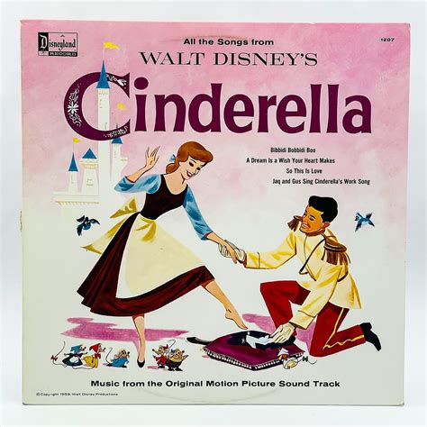 WALT DISNEY'S CINDERELLA - MOTION PICTURE SONGS