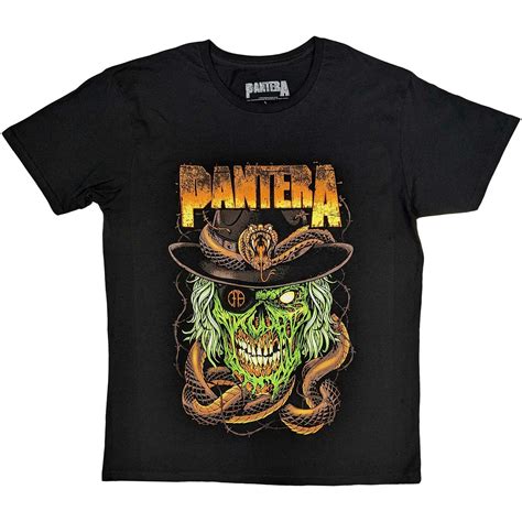 Pantera Unisex T-Shirt: Snake & Skull by Pantera