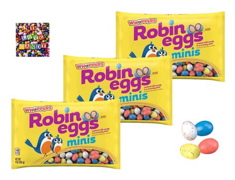Amazon.com: Mini Robin Eggs Chocolate Malted Milk Easter Candy Whoppers ...