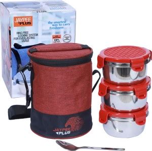 Flipkart.com | Jaypee Plus Triple Delight 3 Containers Lunch Box