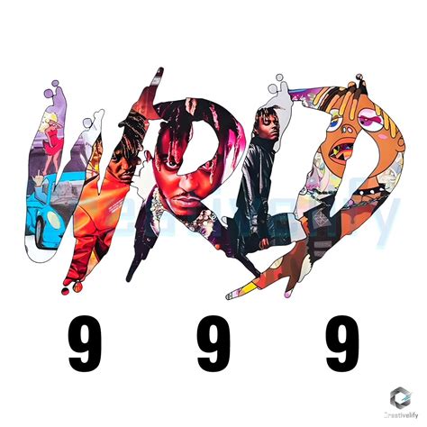 999 Juice Wrld Rapper Album Png - CreativeLify