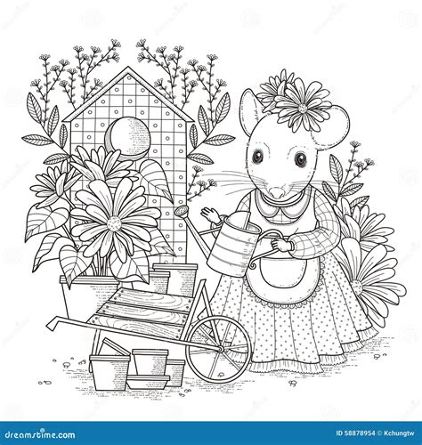 Cinderella Mice Coloring Pages