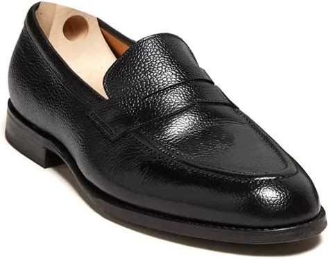 Buy Wolven Handcrafted Men's Marc Black Burnish Leather Bow Penny ...