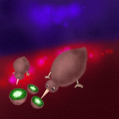 I saw that meme about cannibalistic kiw birds eating kiwi fruit so I ...