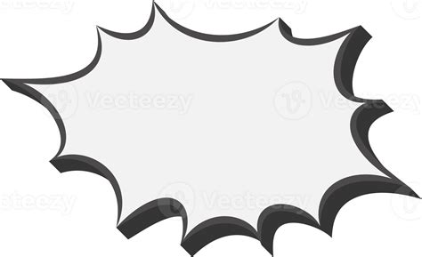 Manga speech bubble. Comic text frame with pop art effect. Balloon chat ...