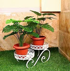 Wonderland White Metal Flower Stands : Amazon.in: Garden & Outdoors