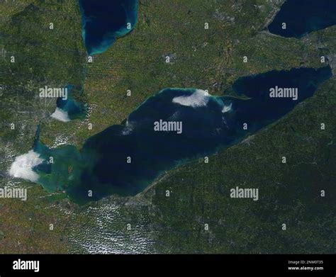 Modis satellite image of lake erie hi-res stock photography and images ...